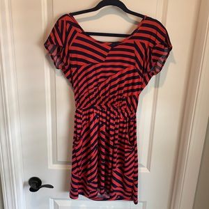 Alya Navy & Orange Dress